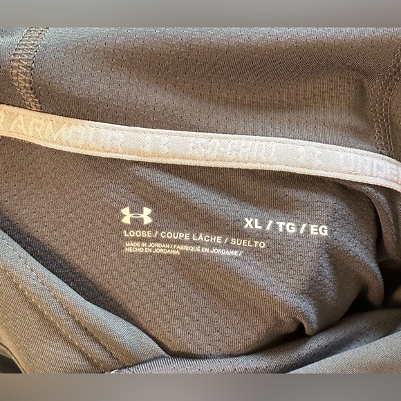 Under Armour Men’s XL Gray Performance Hoodie Long Sleeve Loose Fit - Picture 6 of 8